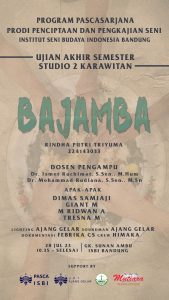 BAJAMBA UAS Studio 2 Karawitan Pascasarjana ISBI Bandung