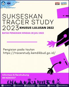 Tracer Study 2023 untuk Alumni Lulusan 2022