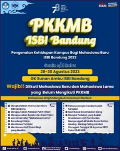 Pengenalan Kehidupan Kampus bagi Mahasiswa Baru (PKKMB) ISBI Bandung tahun 2023