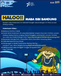 Ketentuan Video Perkenalan Mahasiswa Baru ISBI Bandung 2023