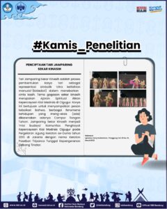 #Kamis_Penelitian : “Penciptaan Tari Jamparing Sekar Kinasih”