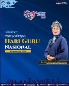 Keluarga Besar Institut Seni Budaya Indonesia (ISBI) Bandung Mengucapkan Selamat Memperingati Hari Guru Nasional, 25 November 2023