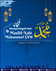 Keluarga Besar ISBI Bandung mengucapkan Selamat Memperingati Hari Maulid Nabi Muhammad SAW, 12 Rabiul Awal 1445 H/2023 M