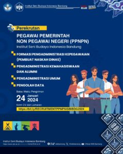 Perekrutan Pegawai Pemerintah Non Pegawai Negeri (PPNPN) Institut Seni Budaya Indonesia (ISBI) Bandung