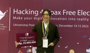 Selamat dan Sukses Kepada Muharam Rizky Febriyan Atas prestasinya meraih Juara 2 Kategori Mahasiswa pada Kompetisi Hackathon 2023 “Hacking4HoaxFreeElections”