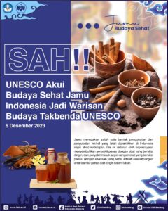 SAH! UNESCO Akui Budaya Sehat Jamu Indonesia Jadi Warisan Budaya Takbenda UNESCO