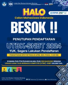 ‼️BESOK PENUTUPAN PENDAFTARAN UTBK-SNBT 2024‼️