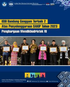 ISBI BANDUNG GENGGAM TERBAIK 2 ATAS PENYELENGGARAAN SAKIP TAHUN 2023, PENGHARGAAN MENDIKBUDRISTEK RI