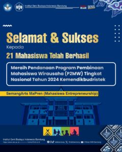 Selamat dan Sukses, Kepada 21 Mahasiswa Telah Berhasil Meraih Pendanaan Program Pembinaan Mahasiswa Wirausaha (P2MW) Tingkat Nasional Tahun 2024 Kemendikbudristek