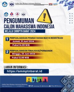 ‼️PENDAFTARAN SMMPTN BARAT DIPERPANJANG‼️