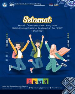 ✨SELAMAT✨ Pejuang Seni dan Budaya yang telah lolos SNBT 2024 ke ISBI Bandung