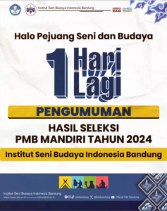 📢H-1 PENGUMUMAN HASIL SELEKSI PMB MANDIRI 2024📢