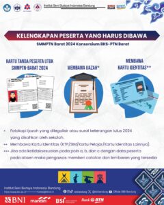 ✨KELENGKAPAN PESERTA SMMPTN-BARAT 2024 YANG HARUS DIBAWA✨