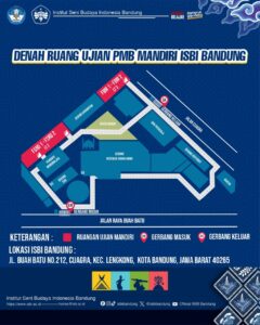 📍DENAH RUANG UJIAN PMB MANDIRI ISBI BANDUNG📍