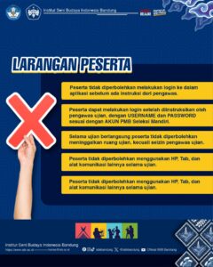 ❌LARANGAN PESERTA PMB MANDIRI ISBI BANDUNG 2024❌