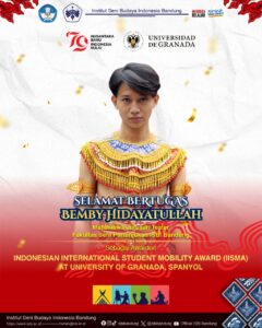 Selamat Bertugas! Bemby Hidayatullah, Mahasiswa Jurusan Teater, FSP ISBI Bandung, Sebagai Awardee IISMA at University of Granada, Spanyol