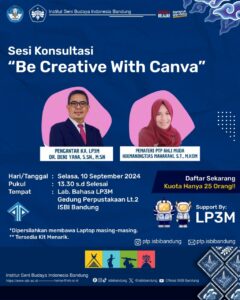 LP3M ISBI Bandung Present “Be Creative With Canva”