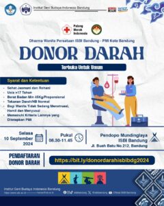 Yuk Ikuti Donor Darah ISBI Bandung! “Setetes Darah, Sejuta harapan!”